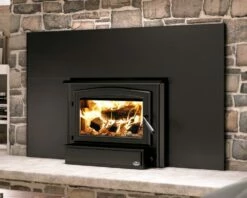 Osburn 1700 Wood Burning Fireplace Insert - OB01705 - Up To 1800 Square Feet -BBQDIRECT Sales 1700 all black large faceplate