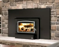 Osburn 1700 Wood Burning Fireplace Insert - OB01705 - Up To 1800 Square Feet -BBQDIRECT Sales 1700 nickel door