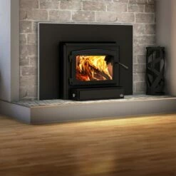 Osburn 2000 Wood Burning Fireplace Insert- OB02016 - Up To 2100 Square Feet 22 Osburn 2000 Wood Burning Fireplace Insert- OB02016 - Up To 2100 Square Feet -BBQDIRECT Sales 2000 black door nickel trim 1