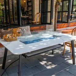 Elementi Plus Oslo Marble Porcelain Dining Table - OFP301 -BBQDIRECT Sales 22 29