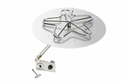 HPC 18/24/30-Inch Push Button Ignition Flat Pan Natural Gas Fire Pit Kit - Penta-FPK-Flat-B -BBQDIRECT Sales 24FPK Hardpipe 2