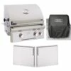 AOG T-Series 24-Inch 2-Burner Built-In Gas Grill Outdoor Kitchen Package W/ Optional Refrigerator