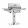 AOG L-Series 24-Inch 2-Burner Gas Grill On Pedestal With Rotisserie - 24NPL -BBQDIRECT Sales 24npl
