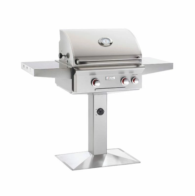 AOG T-Series 24-Inch 2-Burner Gas Grill On Pedestal With Rotisserie - 24NPT 3 AOG T-Series 24-Inch 2-Burner Gas Grill On Pedestal With Rotisserie - 24NPT