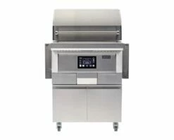 Coyote 28-Inch Freestanding Pellet Grill With Portable Cart - C1P28