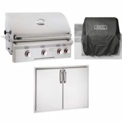 AOG T-Series 30-Inch 3-Burner Built-In Gas Grill Outdoor Kitchen Package W/ Optional Refrigerator