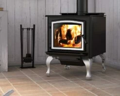 Osburn 3300 Wood Burning Stove - Up To 2300 Square Feet -BBQDIRECT Sales 3300 cast nickel nickel