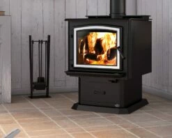 Osburn 3300 Wood Burning Stove - Up To 2300 Square Feet -BBQDIRECT Sales 3300 pedestal nickel