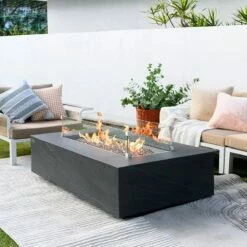 Elementi Plus Capetown Outdoor Fire Pit Table - OFG410SL -BBQDIRECT Sales 333 45