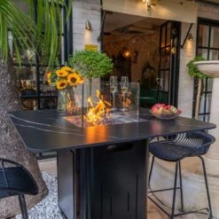 Elementi Plus Brugge Marble Porcelain Dining Table - OFP202 -BBQDIRECT Sales 333 51