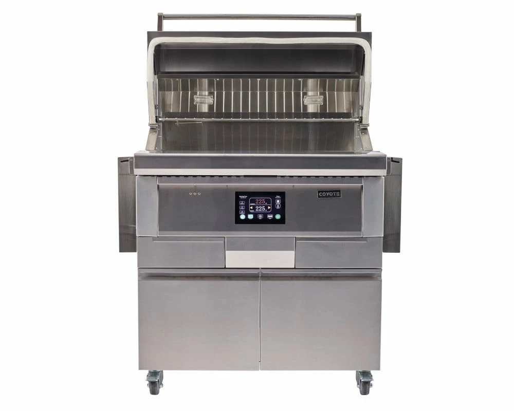 Coyote 36-Inch Freestanding Pellet Grill With Portable Cart - C1P36-FS 4 Coyote 36-Inch Freestanding Pellet Grill With Portable Cart - C1P36-FS - Image 2