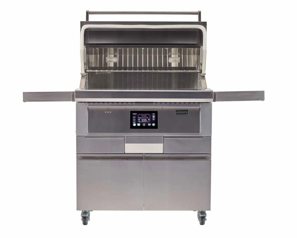 Coyote 36-Inch Freestanding Pellet Grill With Portable Cart - C1P36-FS 3 Coyote 36-Inch Freestanding Pellet Grill With Portable Cart - C1P36-FS