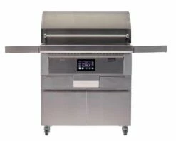 Coyote 36-Inch Freestanding Pellet Grill With Portable Cart - C1P36-FS 29 Coyote 36-Inch Freestanding Pellet Grill With Portable Cart - C1P36-FS -BBQDIRECT Sales 36 freestanding front shelves out lid closed