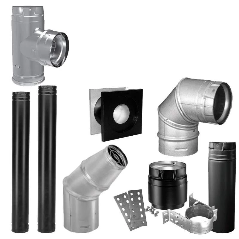 DuraVent 3-Inch Pellet Vent Pro Through The Wall And Up Vent Kit - 3PVP-VK2 3 DuraVent 3-Inch Pellet Vent Pro Through The Wall And Up Vent Kit - 3PVP-VK2