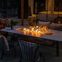 Elementi Plus Oslo Marble Porcelain Dining Table - OFP301 -BBQDIRECT Sales 44 23