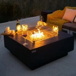 Elementi Plus Bergen Outdoor Fire Pit Table - OFG413DG -BBQDIRECT Sales 44 9