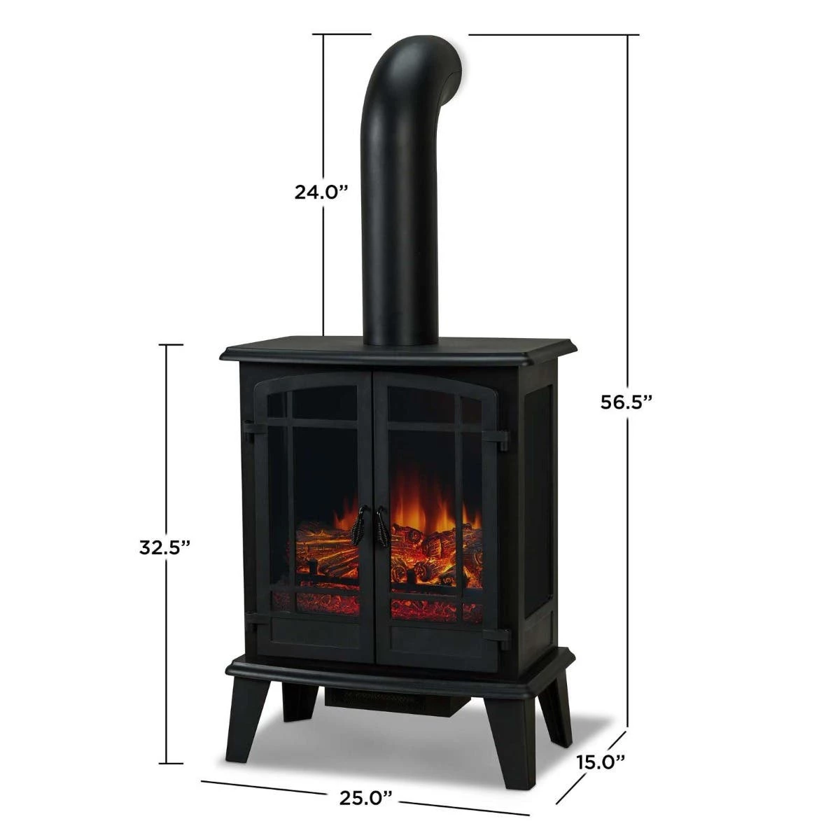 Real Flame 5020E-BK Foster Electric Stove - Black 9 Real Flame 5020E-BK Foster Electric Stove - Black - Image 7