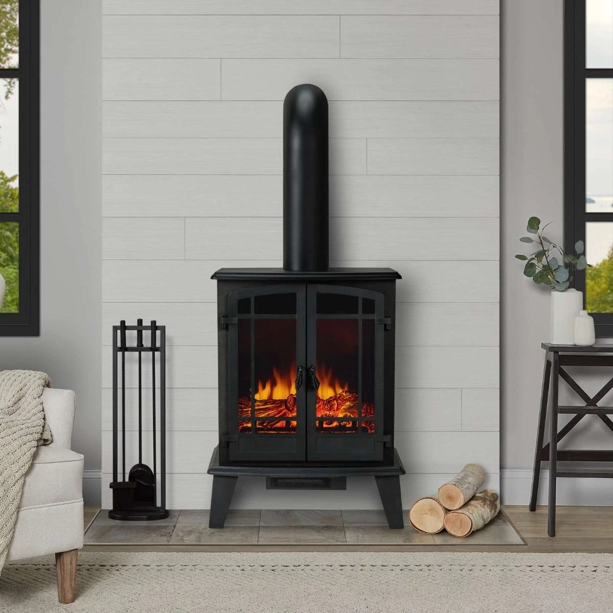 Real Flame 5020E-BK Foster Electric Stove - Black 3 Real Flame 5020E-BK Foster Electric Stove - Black