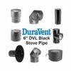 DuraVent 6 - Inch Diameter DVL Double-Wall Black Stove Pipe And Components -BBQDIRECT Sales 6 inch dvl bundle image 1