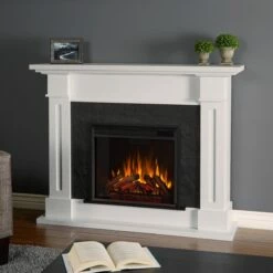 Real Flame Kipling Electric Fireplace With Mantel - 6030E 32 Real Flame Kipling Electric Fireplace With Mantel - 6030E -BBQDIRECT Sales 6030E W Lifestyle