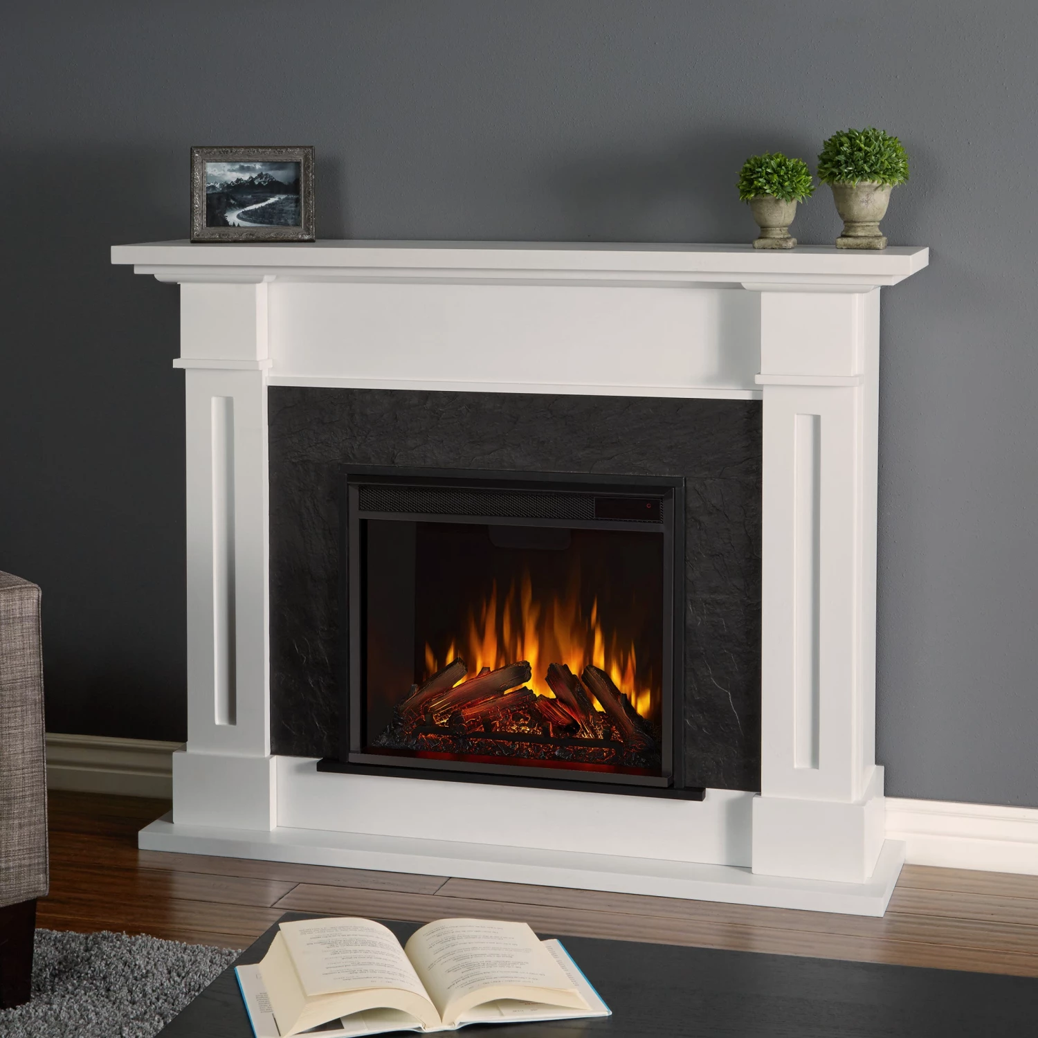 Real Flame Kipling Electric Fireplace With Mantel - 6030E 13 Real Flame Kipling Electric Fireplace With Mantel - 6030E - Image 11