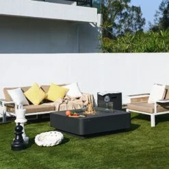 Elementi Plus Bergamo Outdoor Fire Pit Table - OFG419DG -BBQDIRECT Sales 66