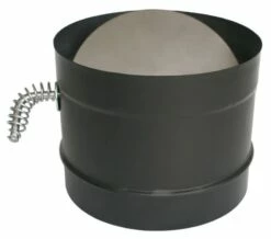 Duravent 8-Inch Diameter DVL Double-Wall Black Stove Pipe And Components -BBQDIRECT Sales 6dbk ds 1