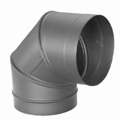 DuraVent 6- Inch Diameter Durablack Single Wall Black Stove Pipe Components -BBQDIRECT Sales 6dbk e90