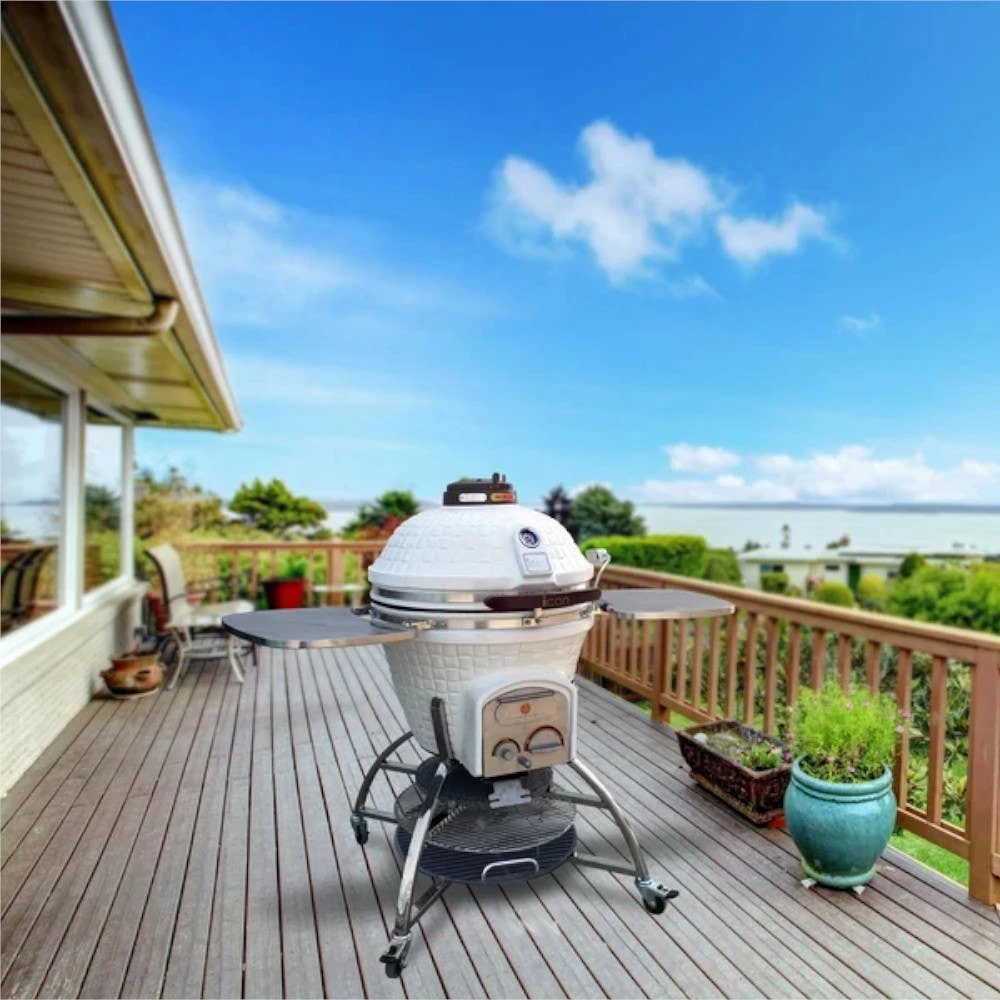 Icon XD702 Maxis Kamado Grill In White Or Gunmetal 15 Icon XD702 Maxis Kamado Grill In White Or Gunmetal - Image 13