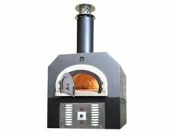 Chicago Brick Oven-750 Dual Fuel Residential Countertop With Skirt - CBO-O-CT-750-HYB-SKT-Residential -BBQDIRECT Sales 750 countertop hybrid silver with skirt