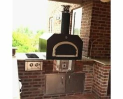 Chicago Brick Oven-750 Dual Fuel Commercial Countertop - CBO-O-CT-750-HYB- Commercial -BBQDIRECT Sales 750 countertop installed