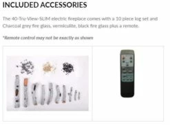 Amantii - TRU-VIEW-SLIM Electric Fireplace - 40-TRV-SLIM -BBQDIRECT Sales 7 5 3