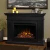 Real Flame 8770E-BK Centennial Grand 55.5" Electric Fireplace With Mantel - Black