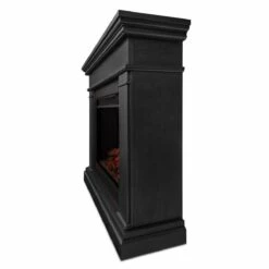Real Flame 8770E-BK Centennial Grand 55.5" Electric Fireplace With Mantel - Black -BBQDIRECT Sales 8770e bk side