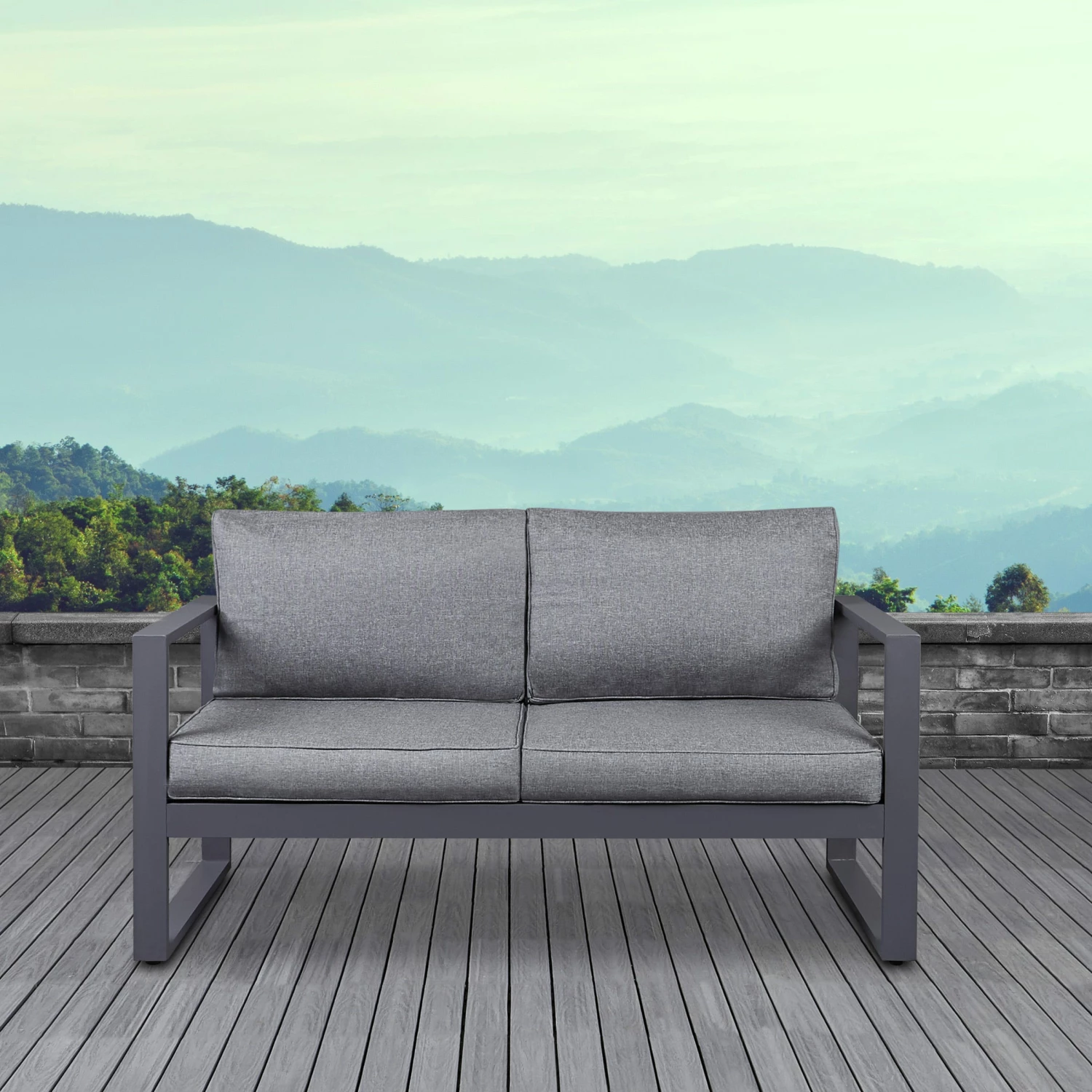 Real Flame Baltic Love Seat - Gray - 9624-GRY 8 Real Flame Baltic Love Seat - Gray - 9624-GRY - Image 6