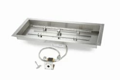 HPC 36-Inch X 14-Inch Match Lit Rectangular Fire Pit Burner Kit- MLFPK36X14-H