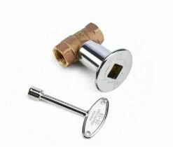 HPC 1/2-Inch 150K BTU Straight Chrome Key Valve With Key - MSCB
