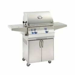 Fire Magic Aurora A430s 24-Inch Freestanding Gas Grill With Analog Thermometer And Single Side Burner - A430s-7EAP-62/7EAN-62 -BBQDIRECT Sales a430s 5ean 62