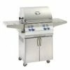 Fire Magic Aurora A430s 24-Inch Freestanding Gas Grill With Analog Thermometer, Rotisserie And Single Side Burner - A430s-8EAP-62/8EAN-62 -BBQDIRECT Sales a430s 6eap 62 2