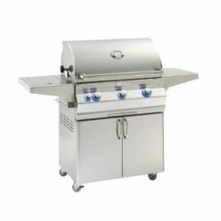 Fire Magic Aurora A540s 30-Inch Freestanding Gas Grill With Analog Thermometer And Single Side Burner - A540s-7EAP-62/7EAN-62 -BBQDIRECT Sales a540s 5eap 62 1 1