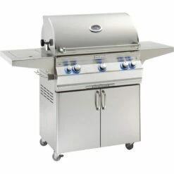Fire Magic Aurora A540s 30-Inch Freestanding Gas Grill With Analog Thermometer, Rotisserie And Single Side Burner - A540s-8EAP-62/8EAN-62 -BBQDIRECT Sales a540s 6ean 62