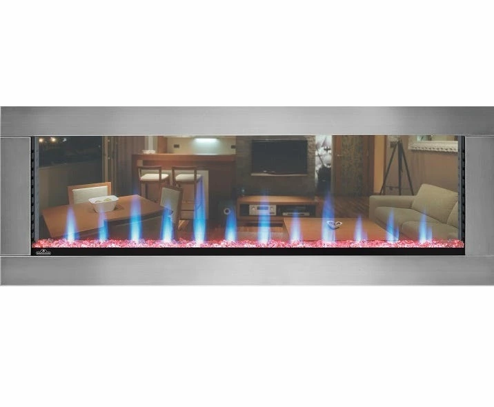 Napoleon Clearion 60 Inch Built-in See-Thru Electric Fireplace - NEFBD60HE - Open Box 4 Napoleon Clearion 60 Inch Built-in See-Thru Electric Fireplace - NEFBD60HE - Open Box - Image 2