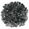 American Fire Glass 1/2 Inch Gray Reflective Fire Glass - 10 Pounds
