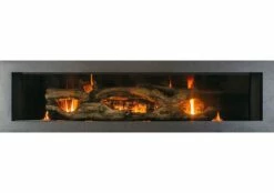 Breckwell 60-Inch Linear Gas Direct Vent Fireplace With Blower And Remote - BH6113LFP