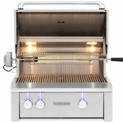 Summerset Alturi 30-Inch 2-Burner Built-In Gas Grill With Stainless Steel Burners & Rotisserie - ALT30T -BBQDIRECT Sales alt30t open