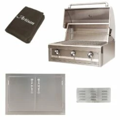 Artisan American Eagle Series 32" 4-Piece Grill Island Bundle