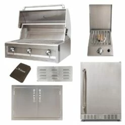 Artisan American Eagle Series 36" 4-Piece Grill Island Bundle