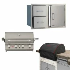 Bull 3-Piece Angus Grill Outdoor Kitchen Package W/ Optional Refrigerator
