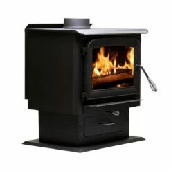 Ashley Large Wood Burning Stove - Heats Up To 2000 Square Feet -BBQDIRECT Sales aw2020e p 002flame