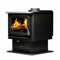 Ashley Large Wood Burning Stove - Heats Up To 2500 Square Feet -BBQDIRECT Sales aw2520e p leftangle 1200x1200 1